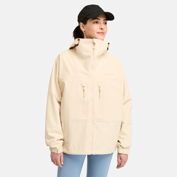Timberland - Caps Ridge Mobi Flex Tech 3 Layer Waterproof Jacket For Women In Beige, Woman, Beige, Size: L