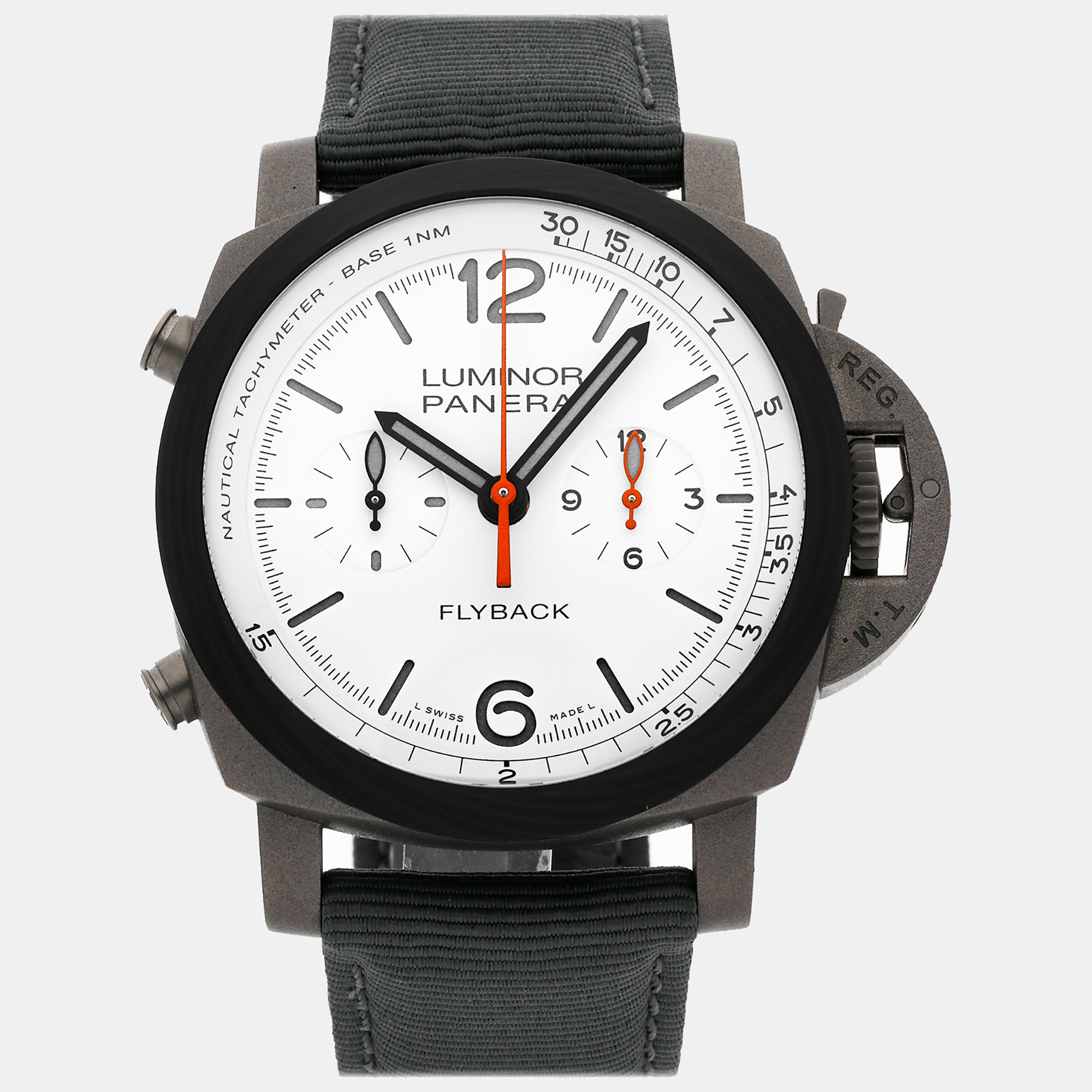 panerai white titanium luminor pam01297 automatic men's wristwatch 44 mm