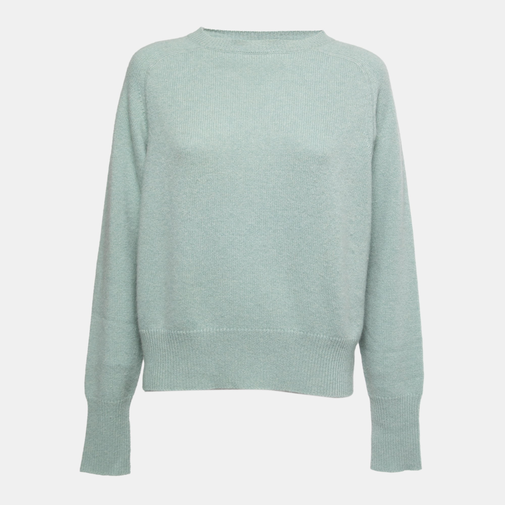 360 cashmere sage green cashmere knit sweater m