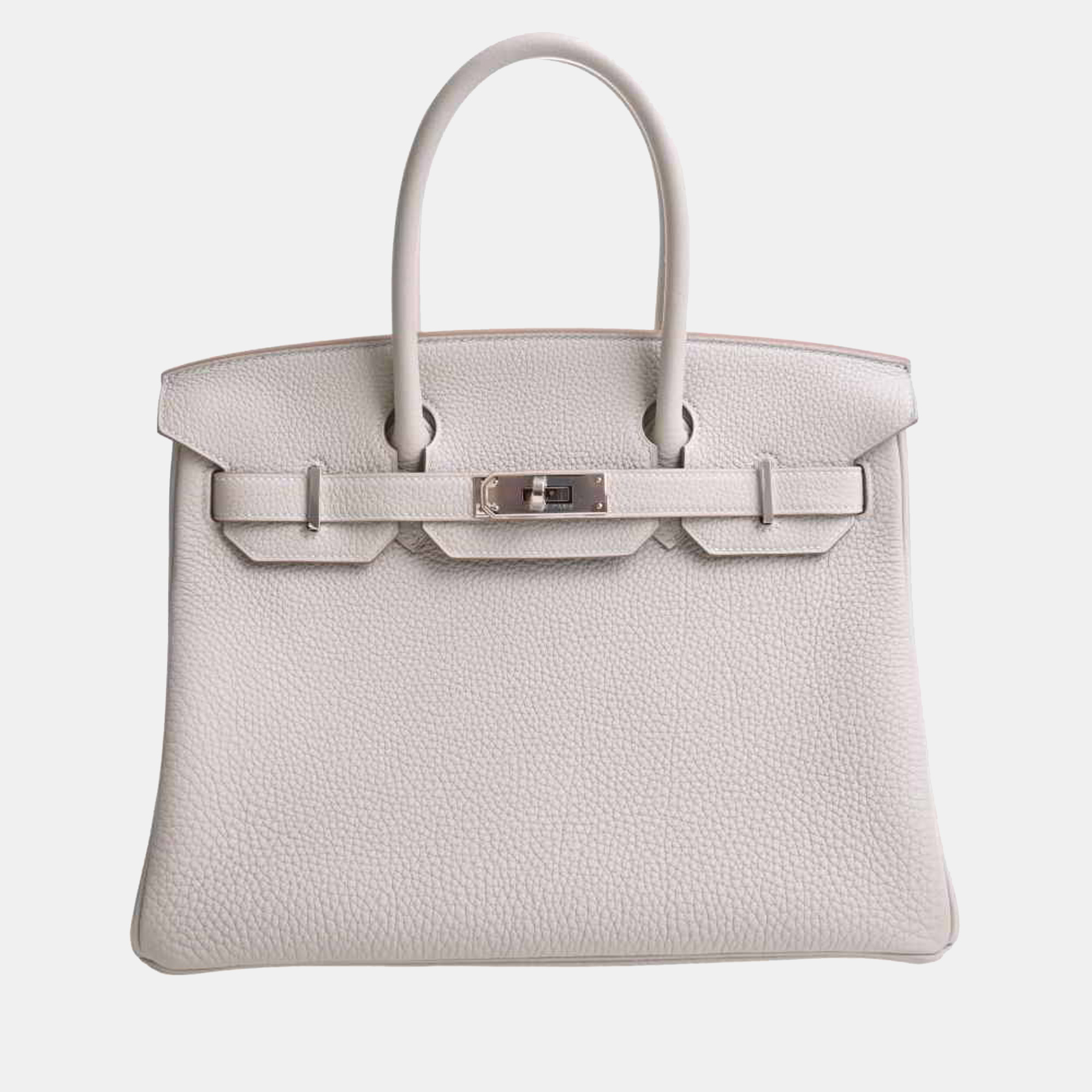 Hermes Birkin 25 Etoupe Swift x Engraved Manufactured in 2016 Silver Hardware Handbag Ladies Gray Brikin25 BK25