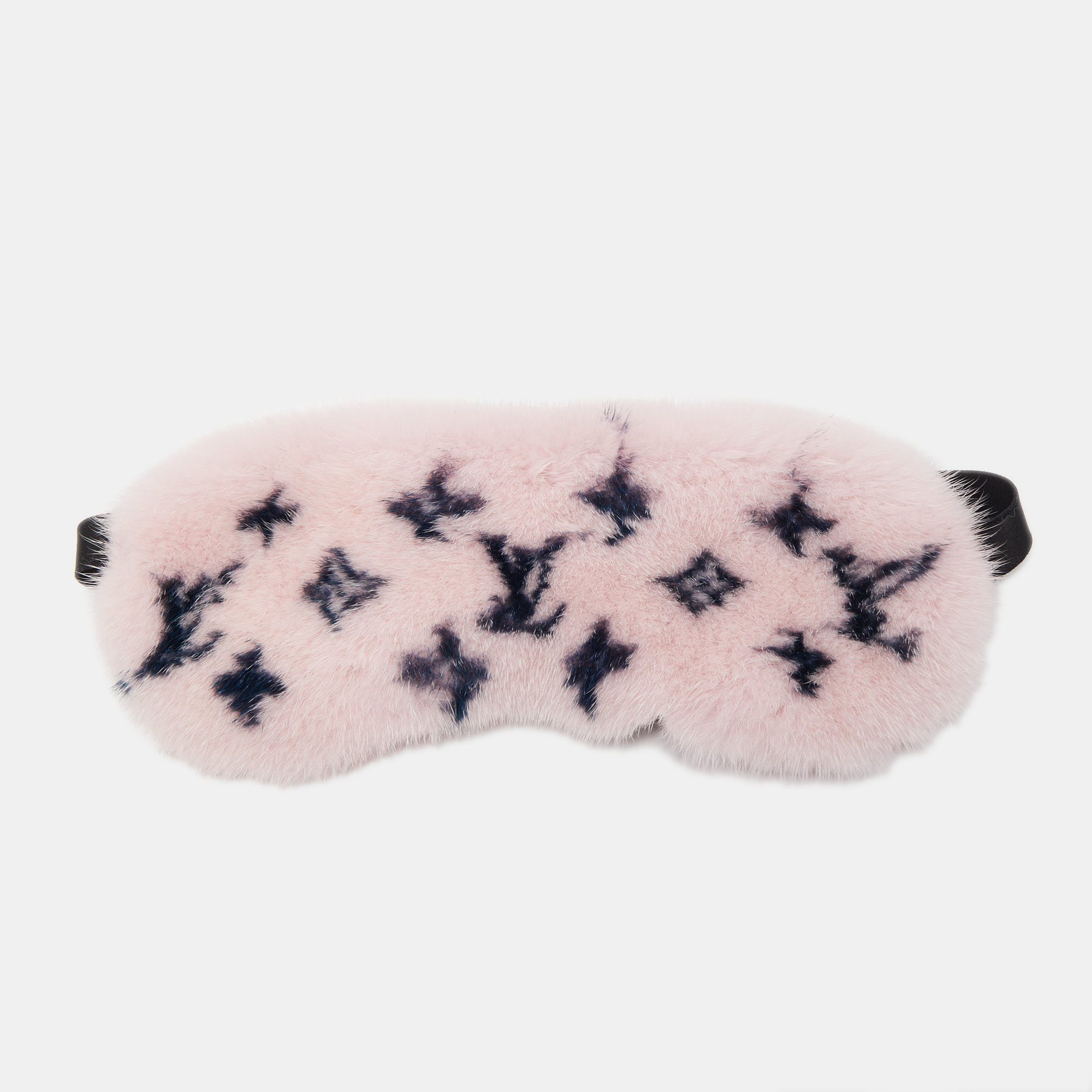 louis vuitton pink mink monogram sleep eye mask
