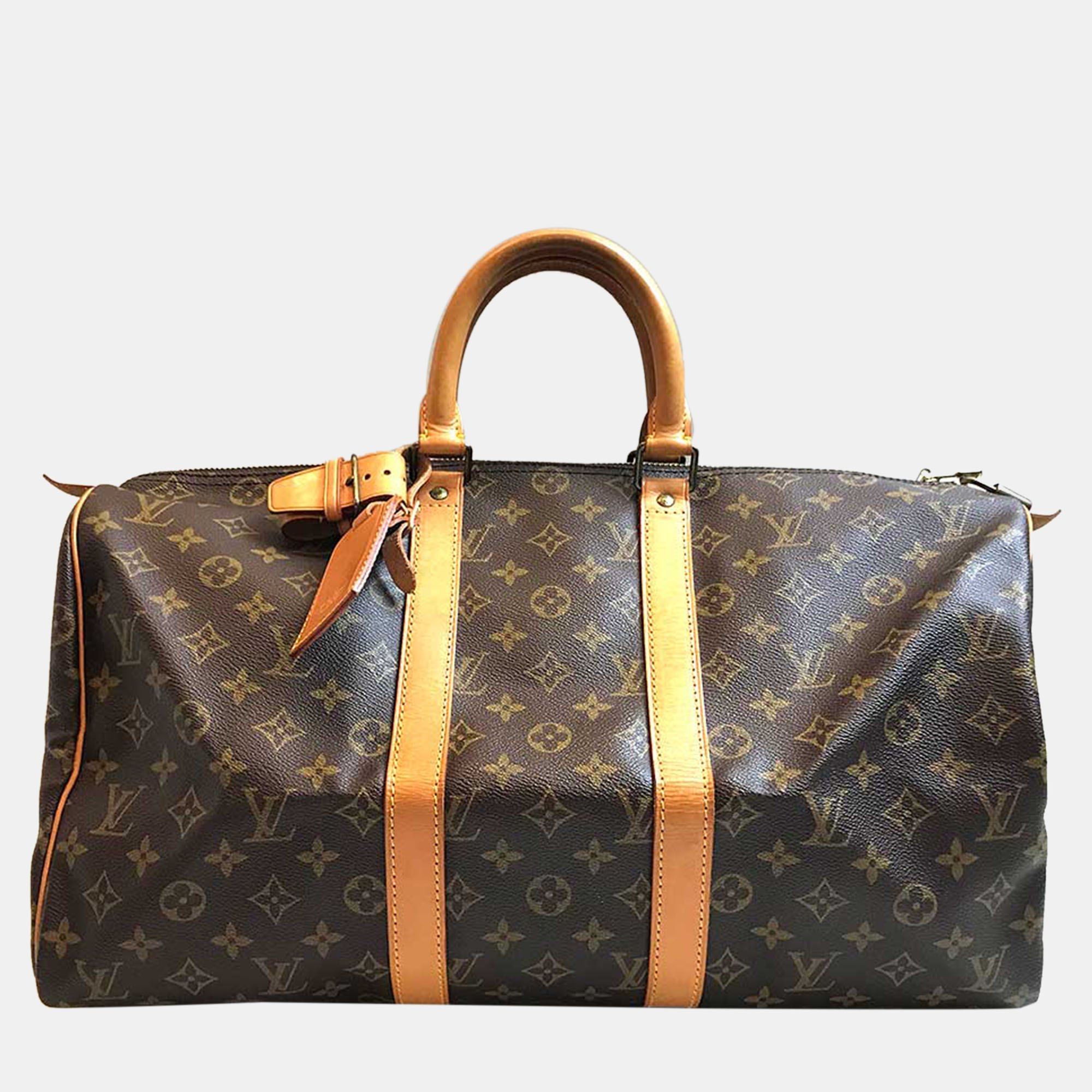 Louis Vuitton Brown Monogram Canvas Keepall 45 Duffel Bag