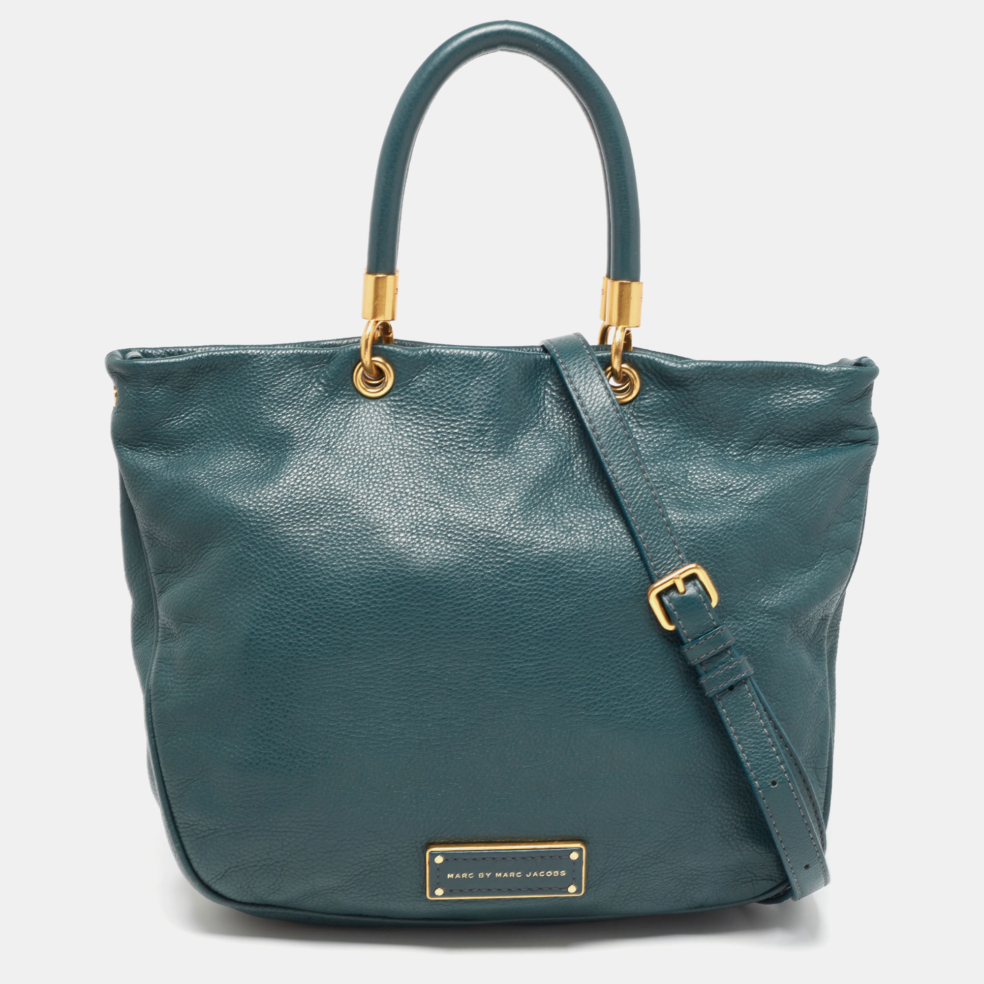 marc by marc jacobs green leather too hot to handle tote
