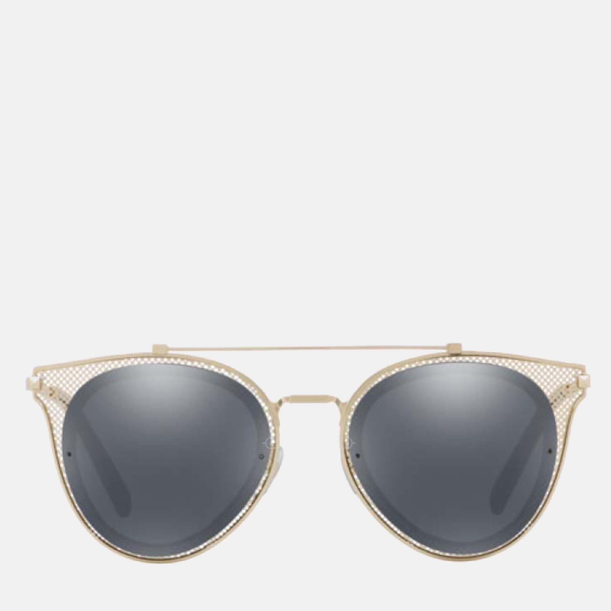 Valentino Gold Tone - Va2019 - Round-Frame Sunglasses