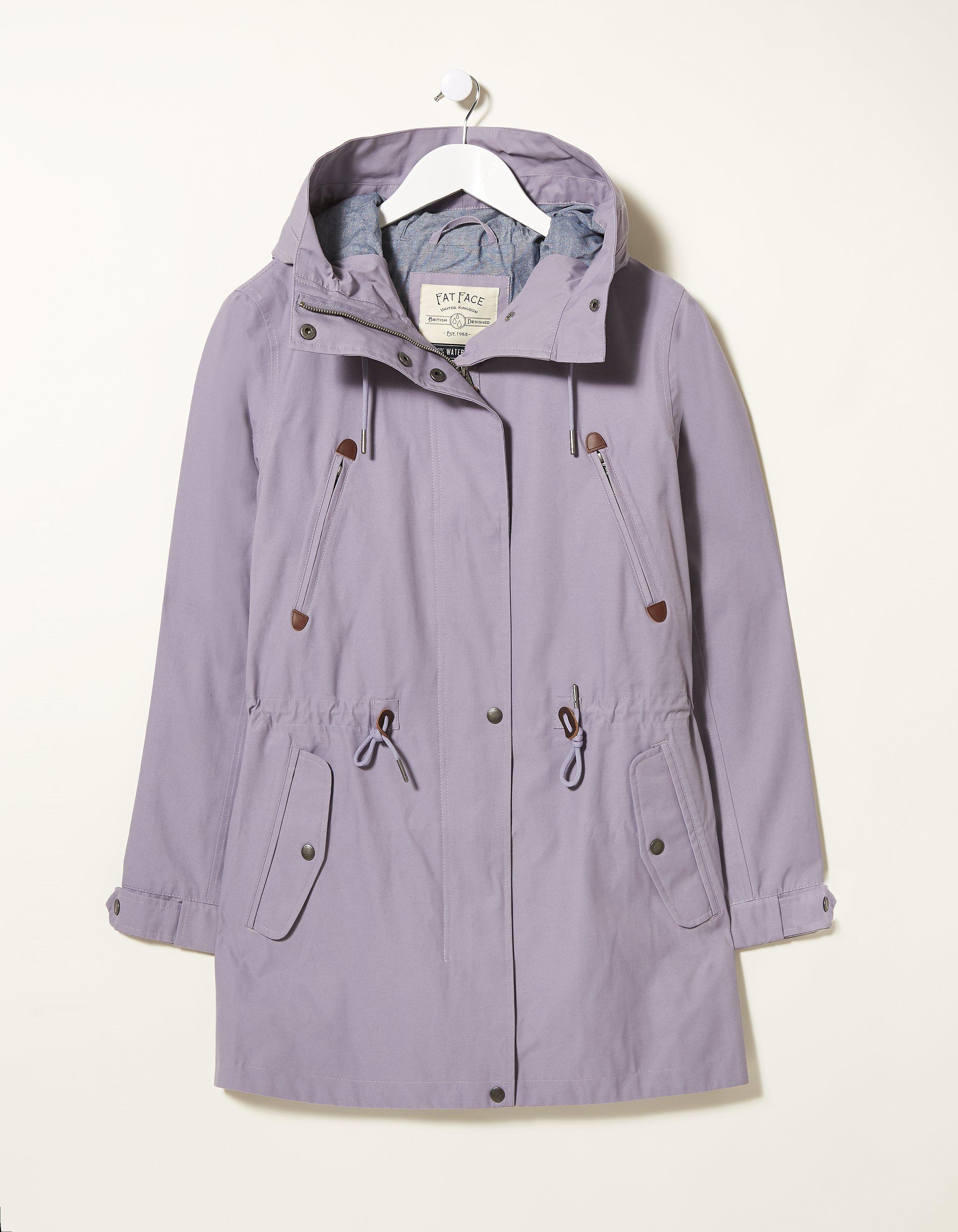 fat face purple coat