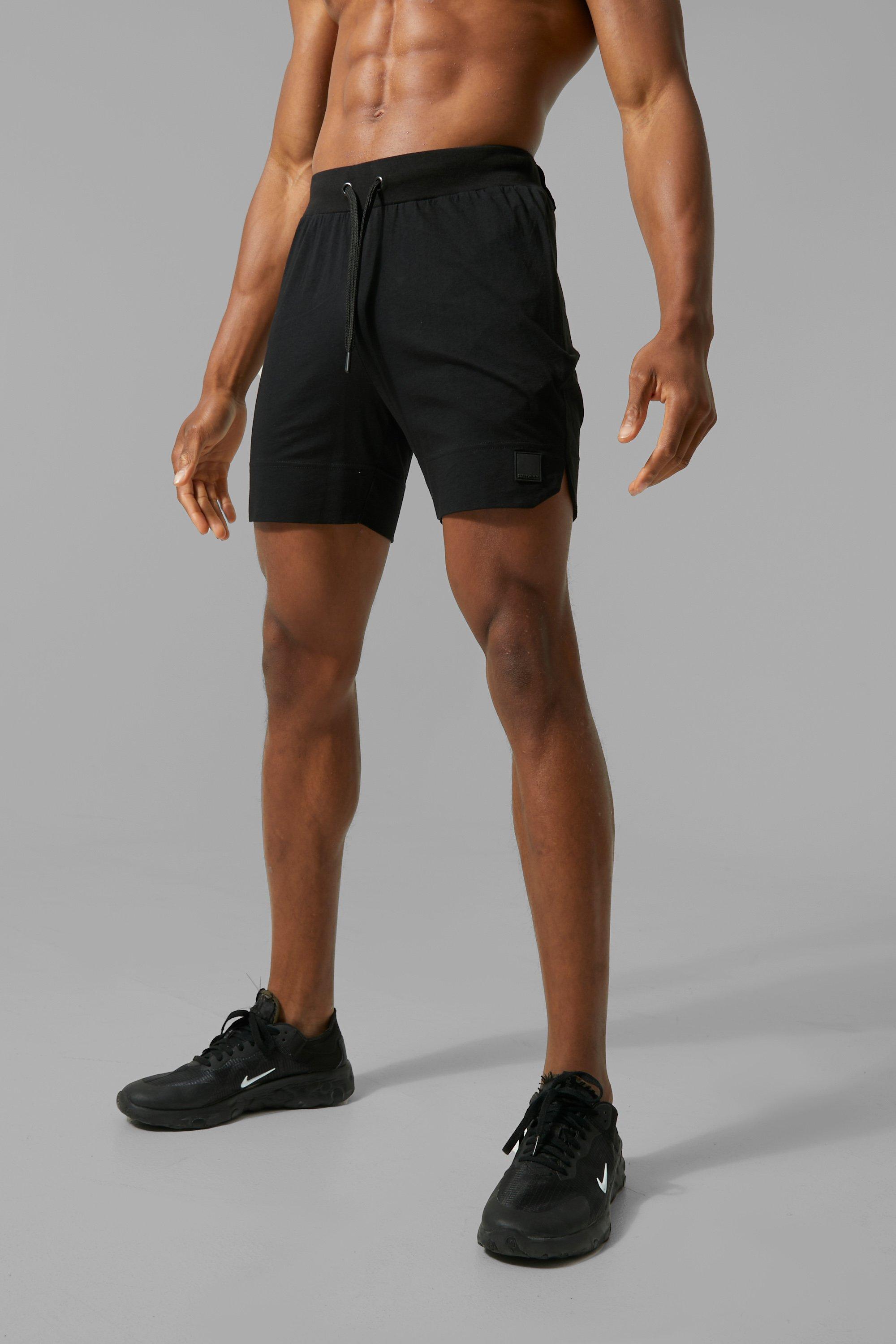 Man Active Muscle-Fit Shorts - Black - Xxl, Black
