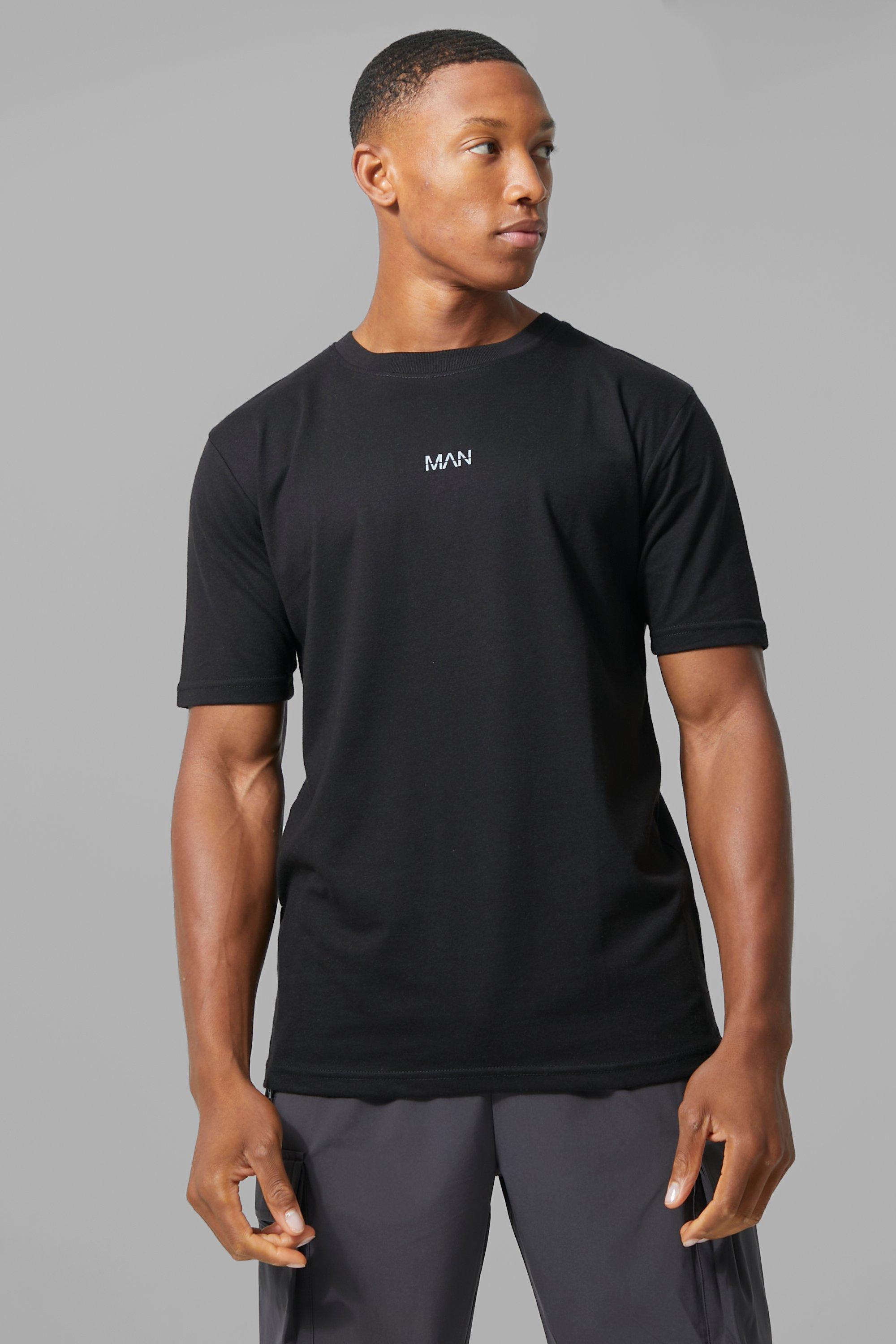 man active gym basic t-shirt - black - xs, black