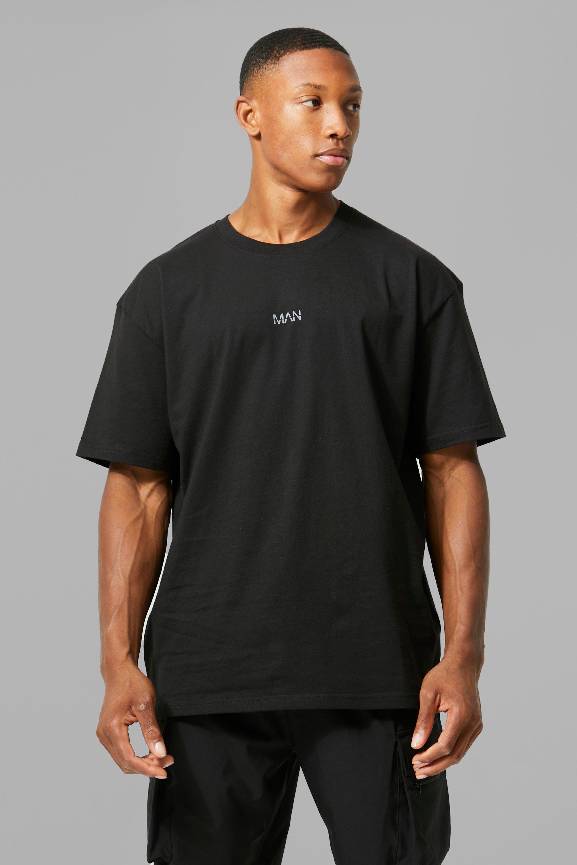 man active oversize gym basic t-shirt - black - xs, black