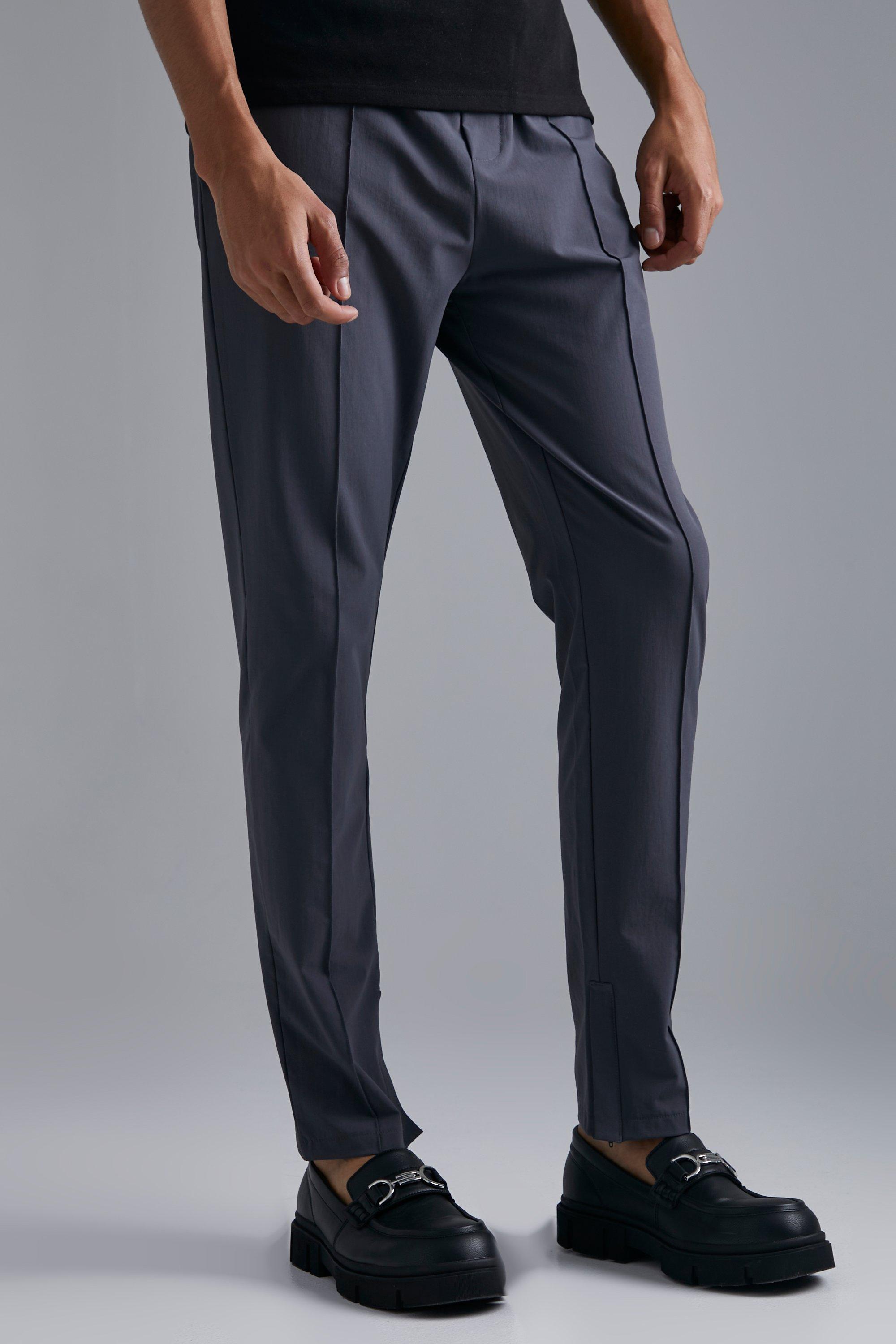 Tall Slim-Fit Hose Mit 4-Way Stretch - Dark Grey - S, Dark Grey
