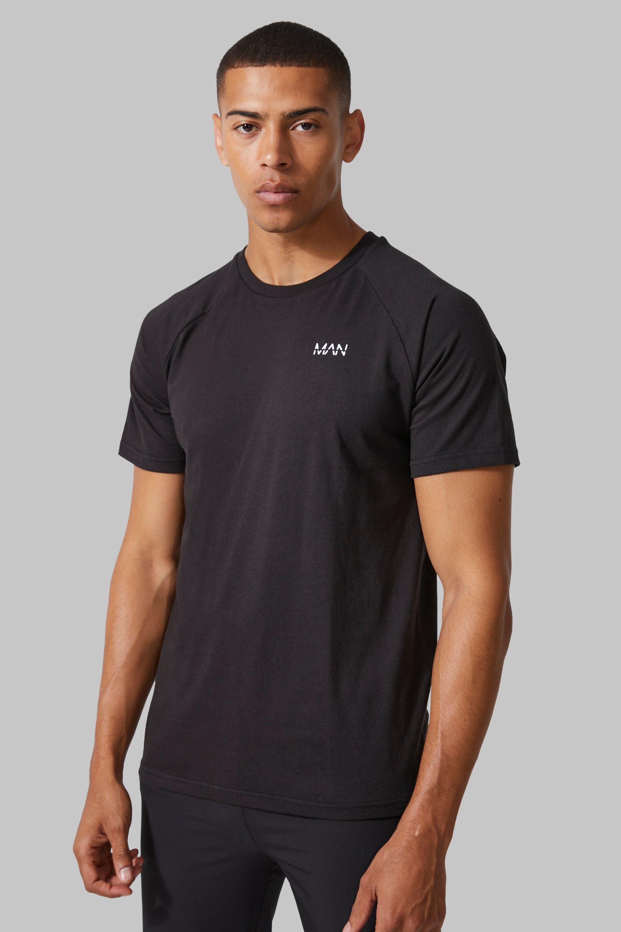 man active gym basic t-shirt - black - s, black