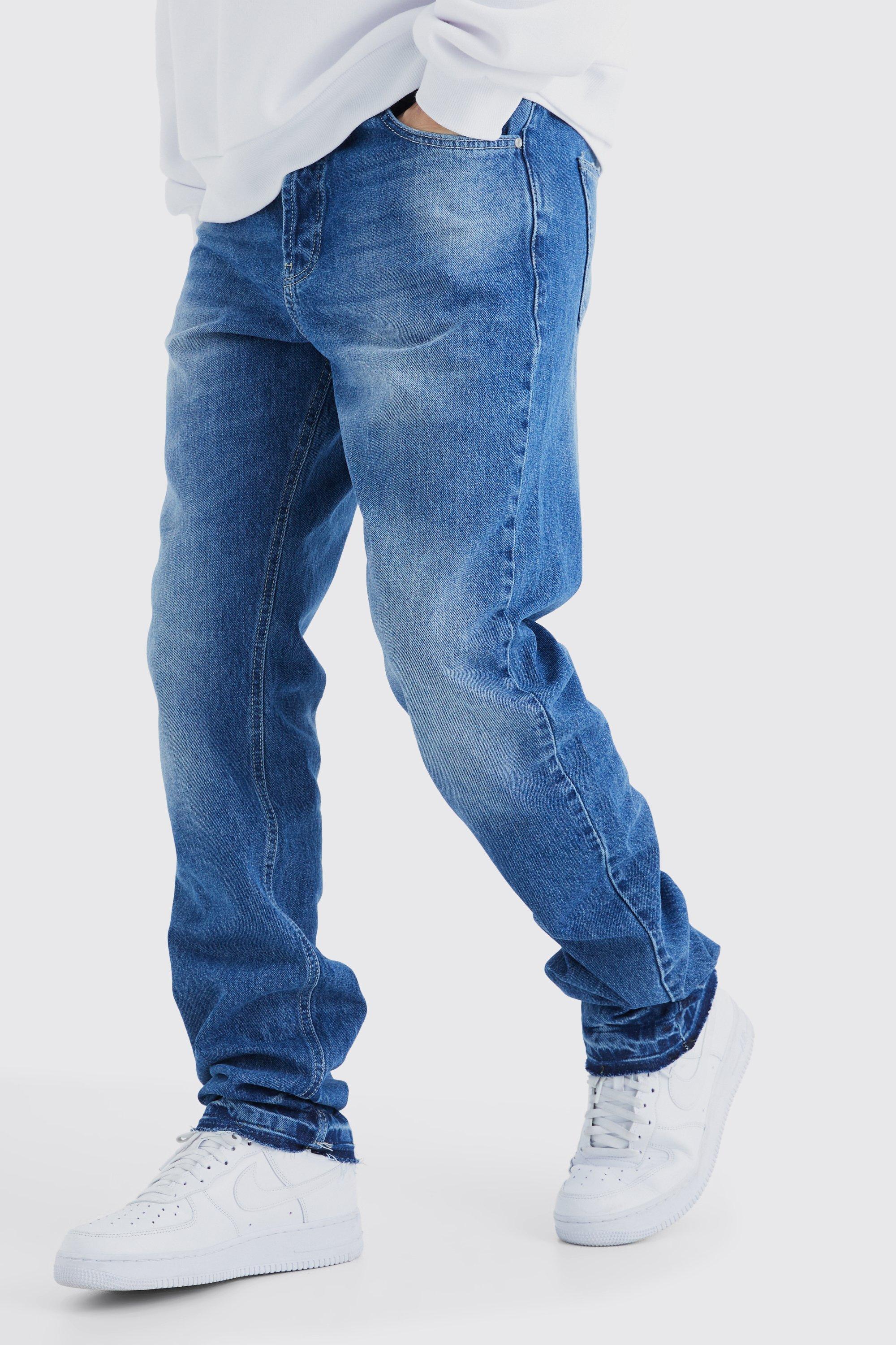 tall gerade jeans - mid blue - 32, mid blue
