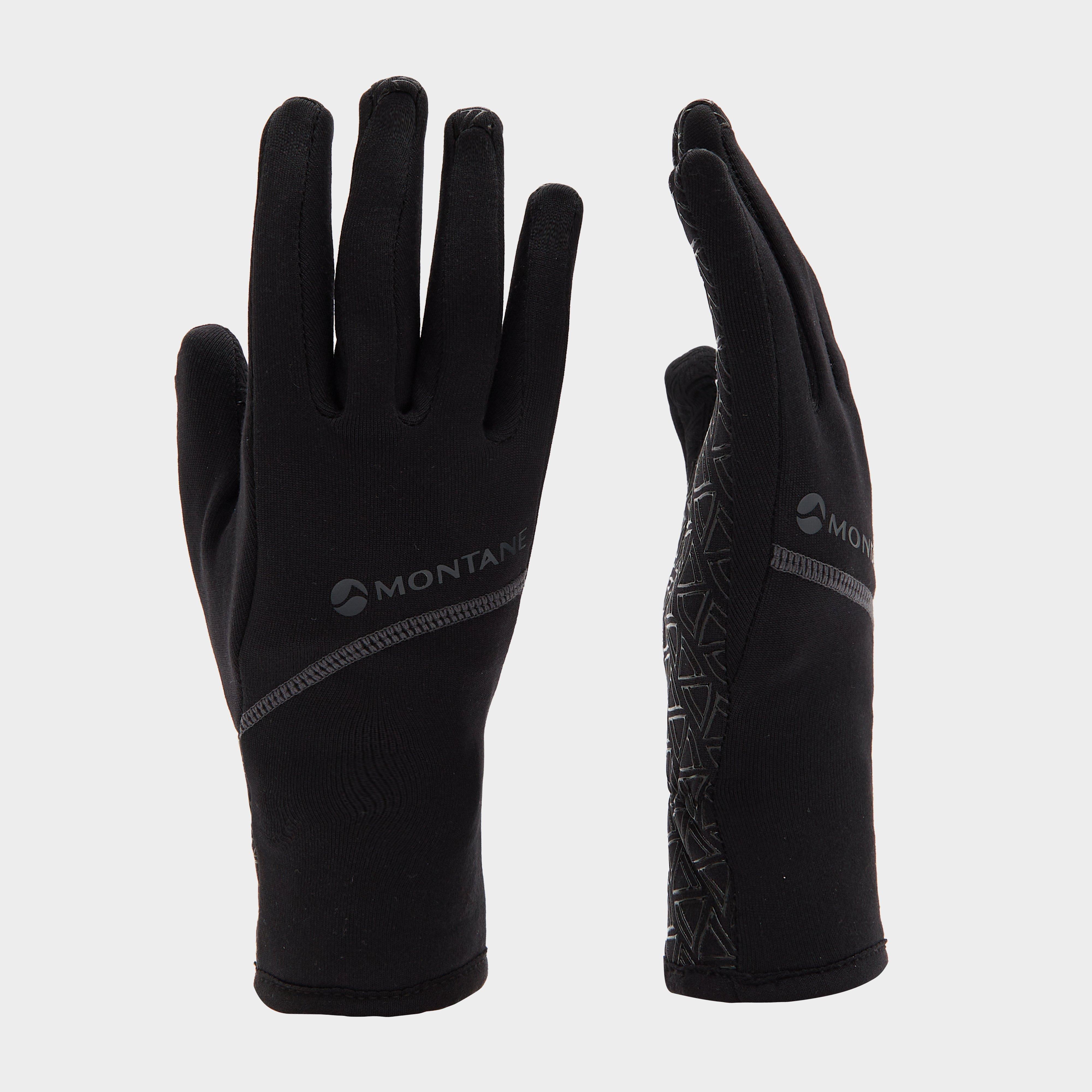montane women's power stretch® pro™ grippy gloves - black, black