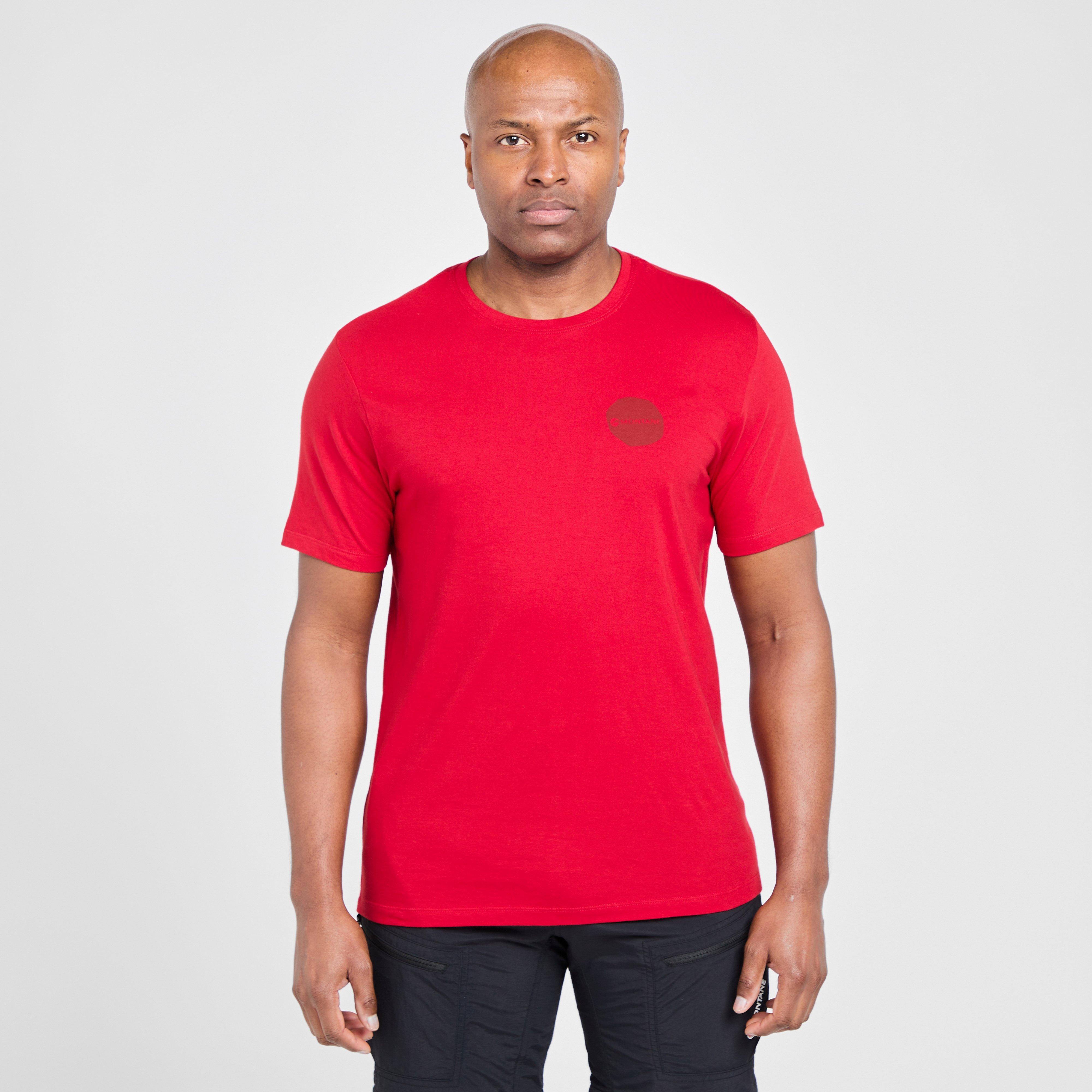 montane men's transpose t-shirt - red, red