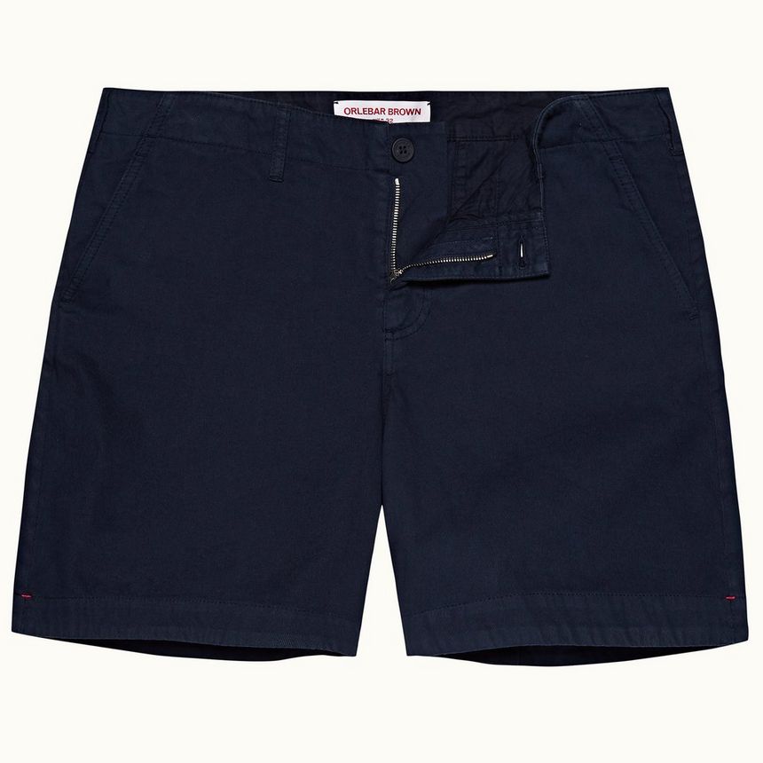 butler cotton twill - navy cotton twill shorts