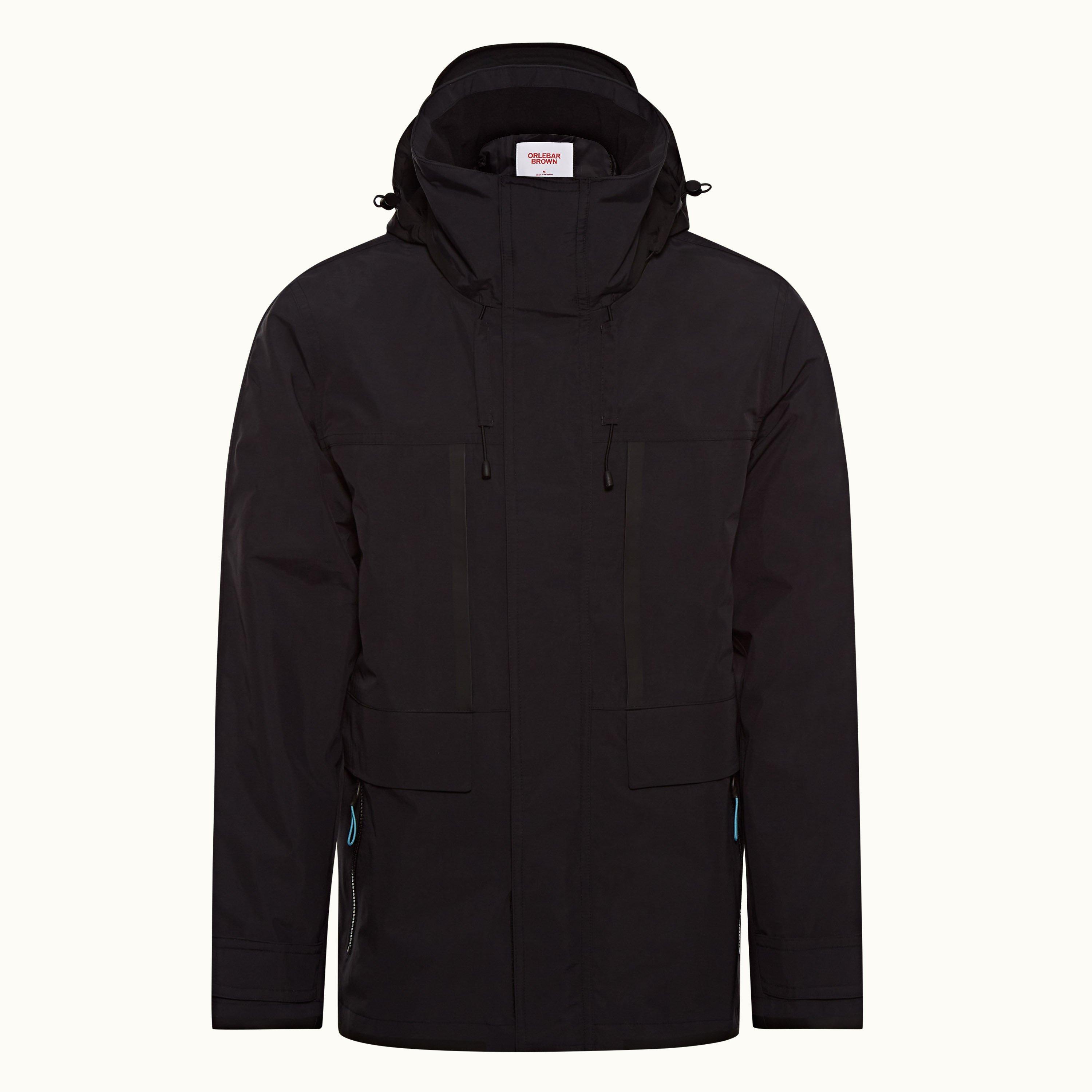 langston - black tri-layer jacket