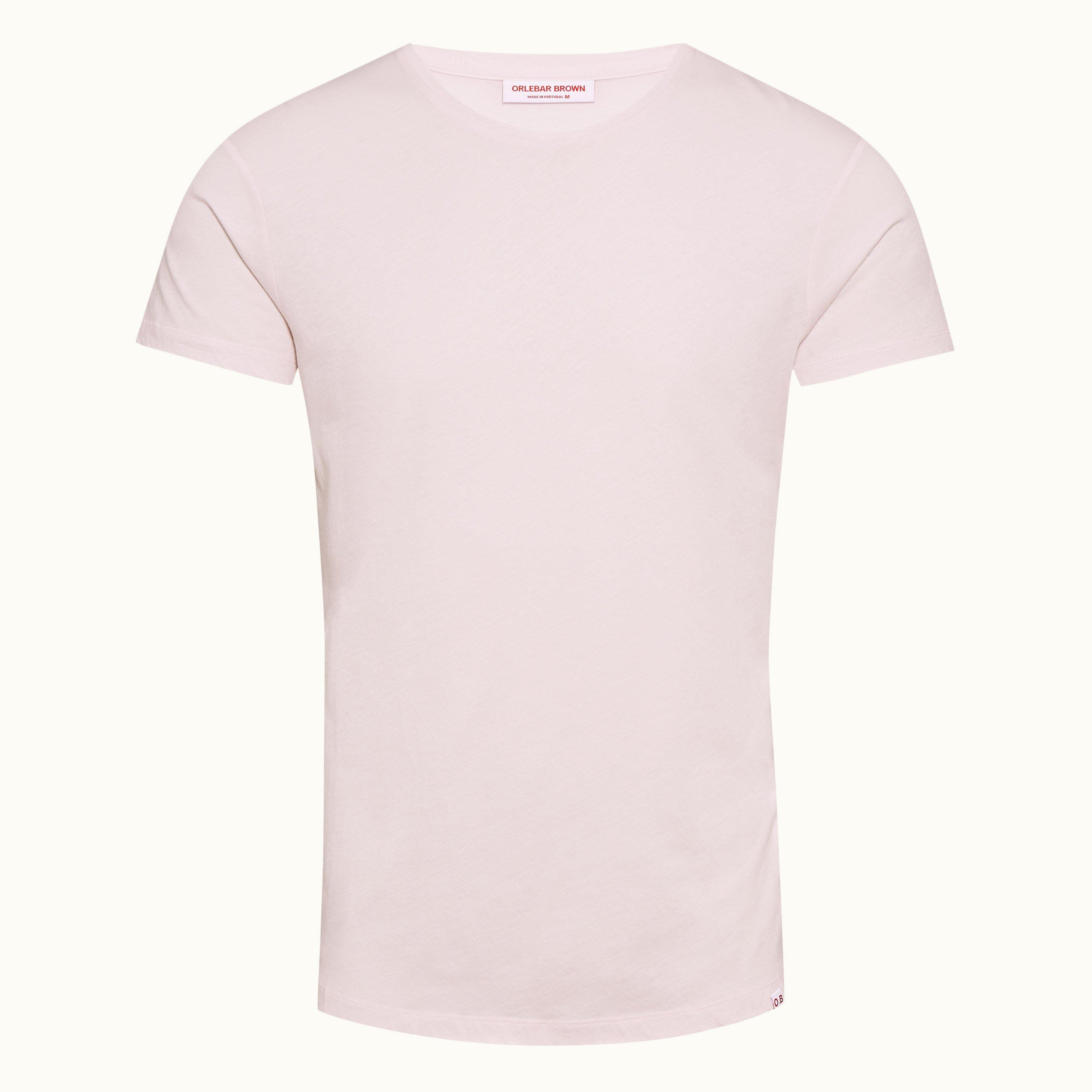 ob-t - shell pink tailored fit crew neck t-shirt