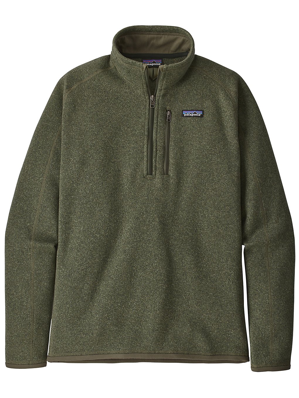 patagonia better 1/4 zip sweater industrial green
