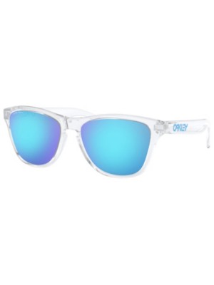 oakley frogskins xs polished clear sunglasses prizm sapphire