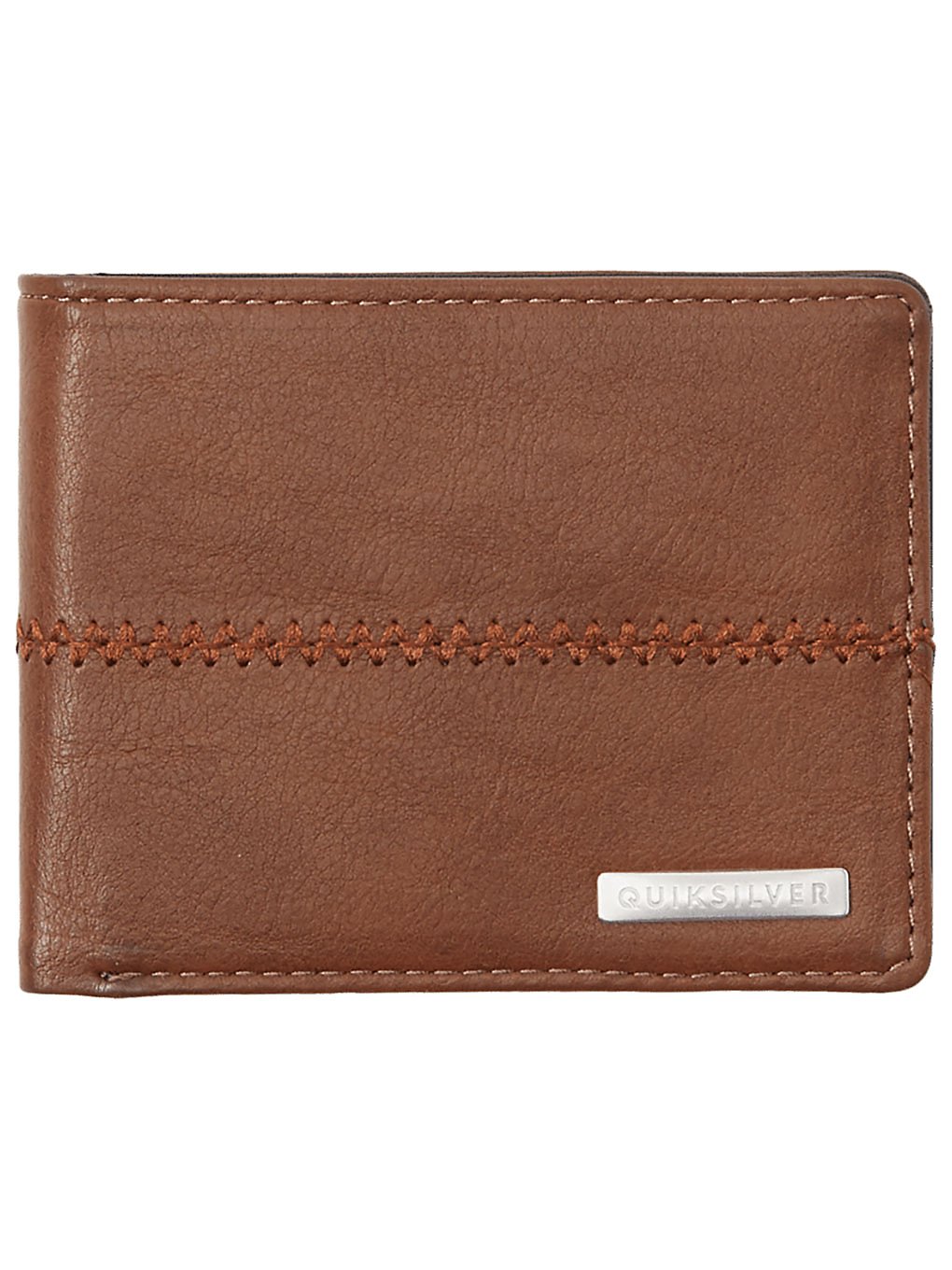 quiksilver stitchy 3 wallet chocolate brown
