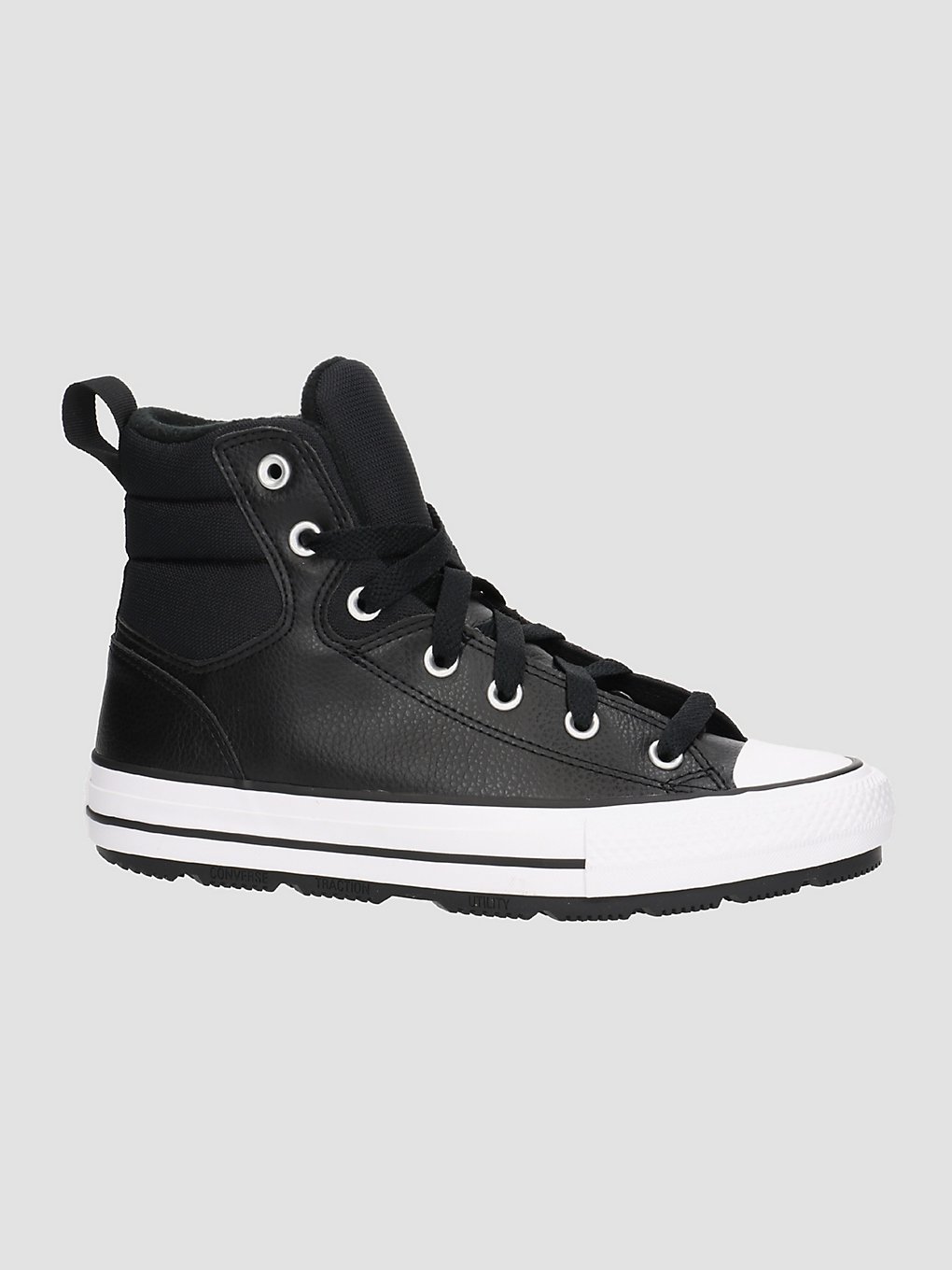 converse chuck taylor all star faux leather berks sho black