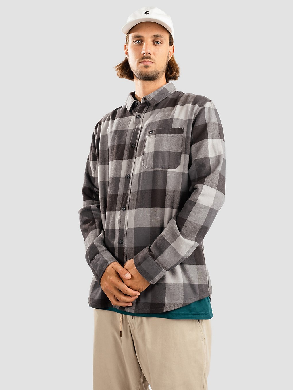 quiksilver motherfly shirt iron gate motherfly