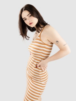 Rip Curl Bobbi Stripe Midi Dress Blush