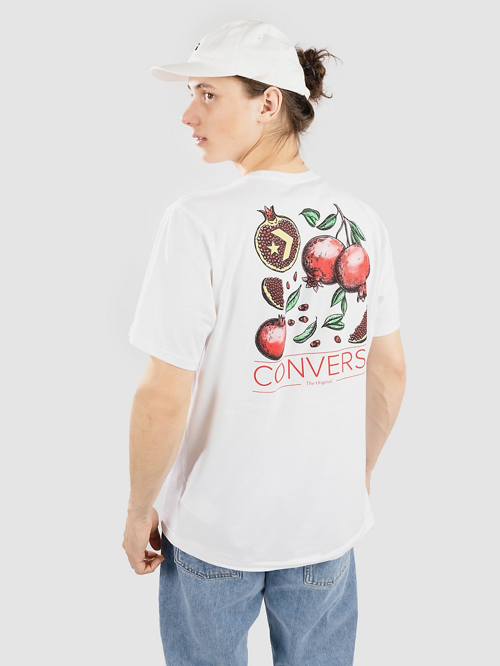 converse pomegranate t-shirt white
