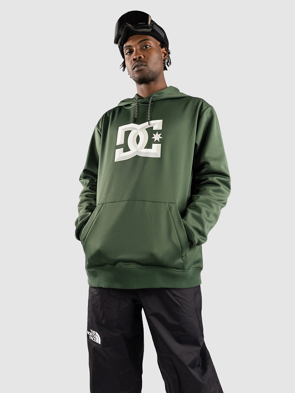 dc snowstar shred hoodie sycamore