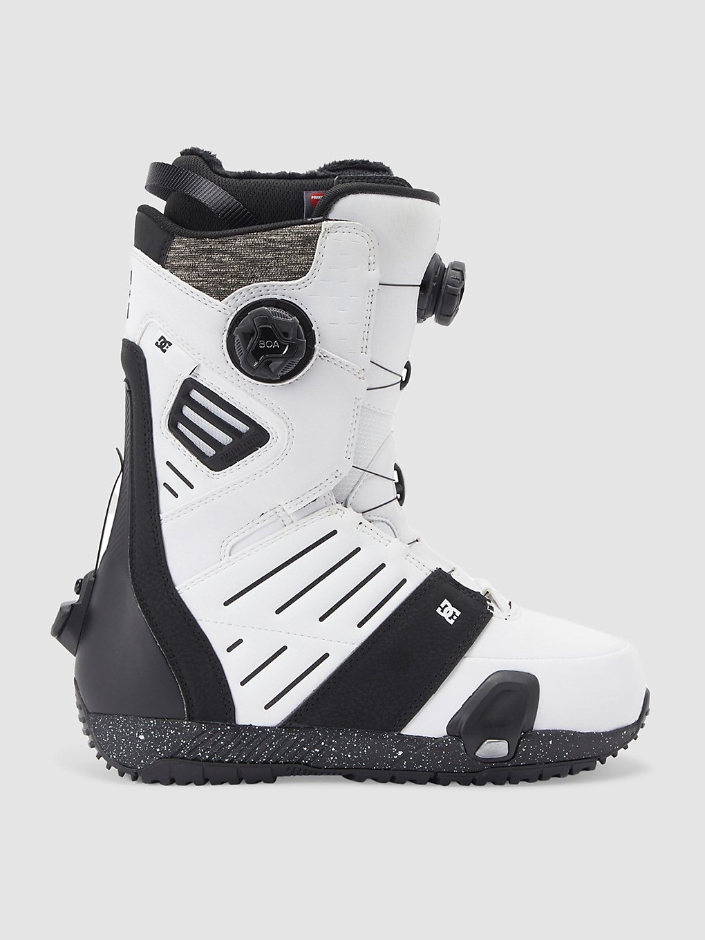 dc judge step on snowboard boots black print