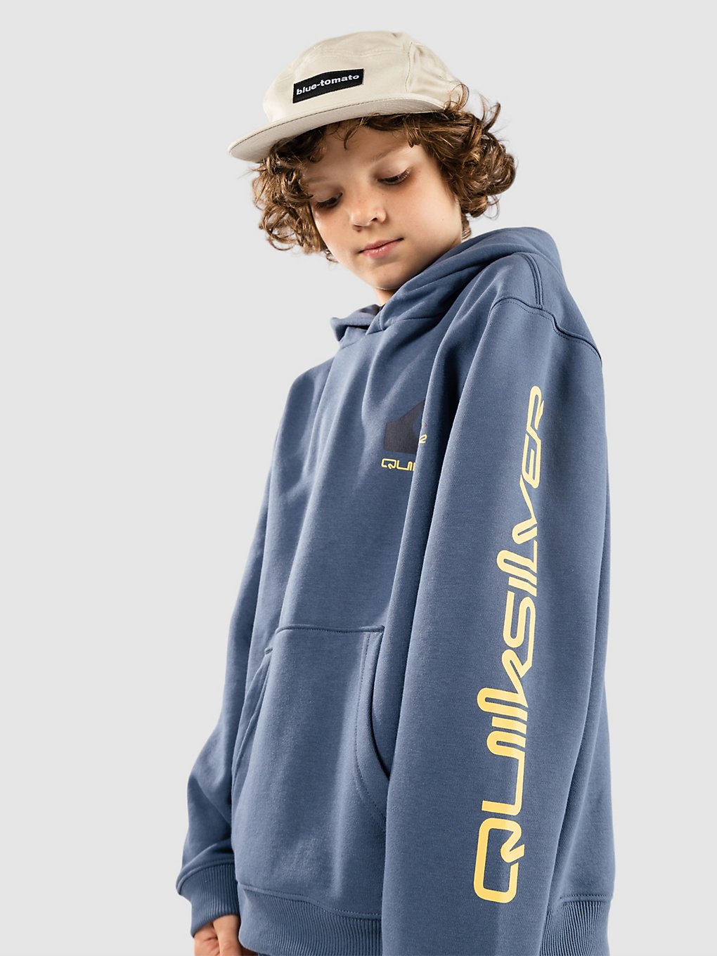 quiksilver omni logo hoodie bering sea