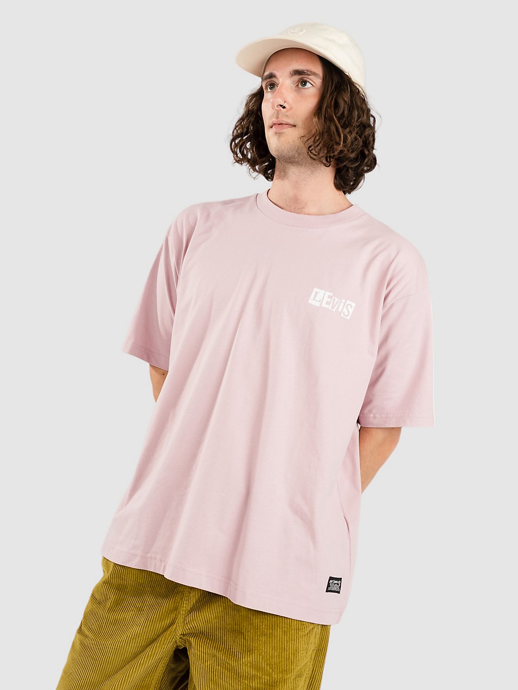 levi's skate graphic box t-shirt core pink