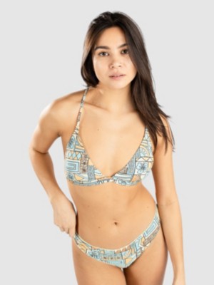 Rip Curl Block Party X Back Tri Bikini Top Blue