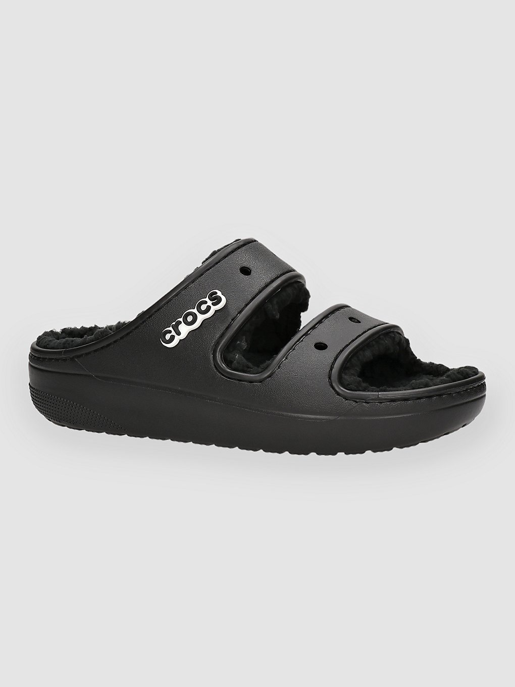 crocs classic cozzzy sandalen black