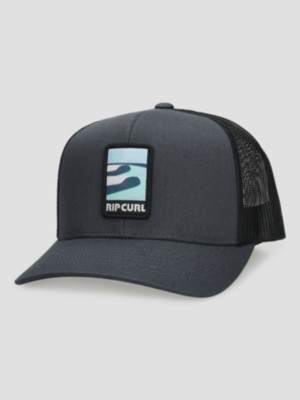 Rip Curl Custom Curve Trucker Cap Washed Black