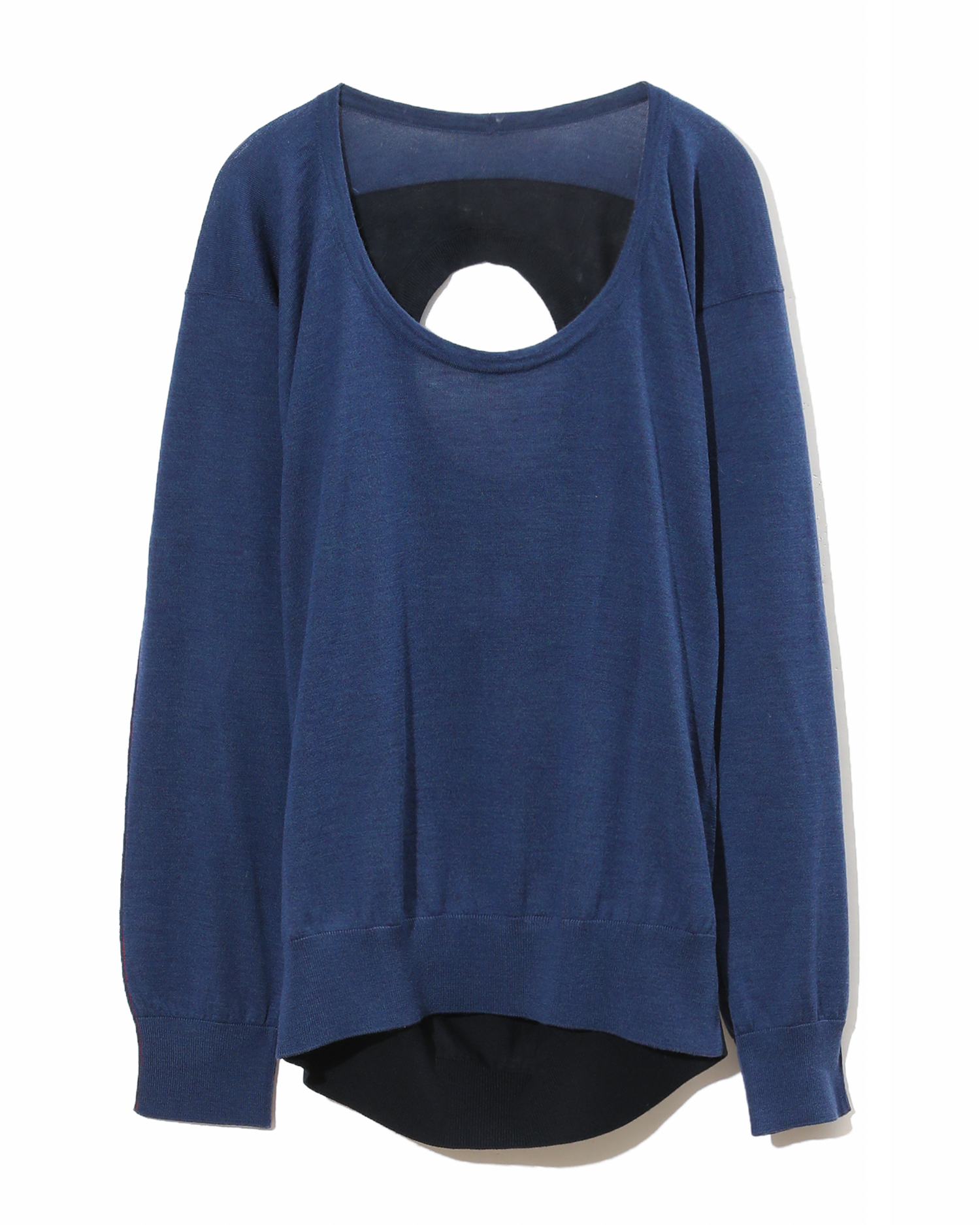 knitted panel cutout top