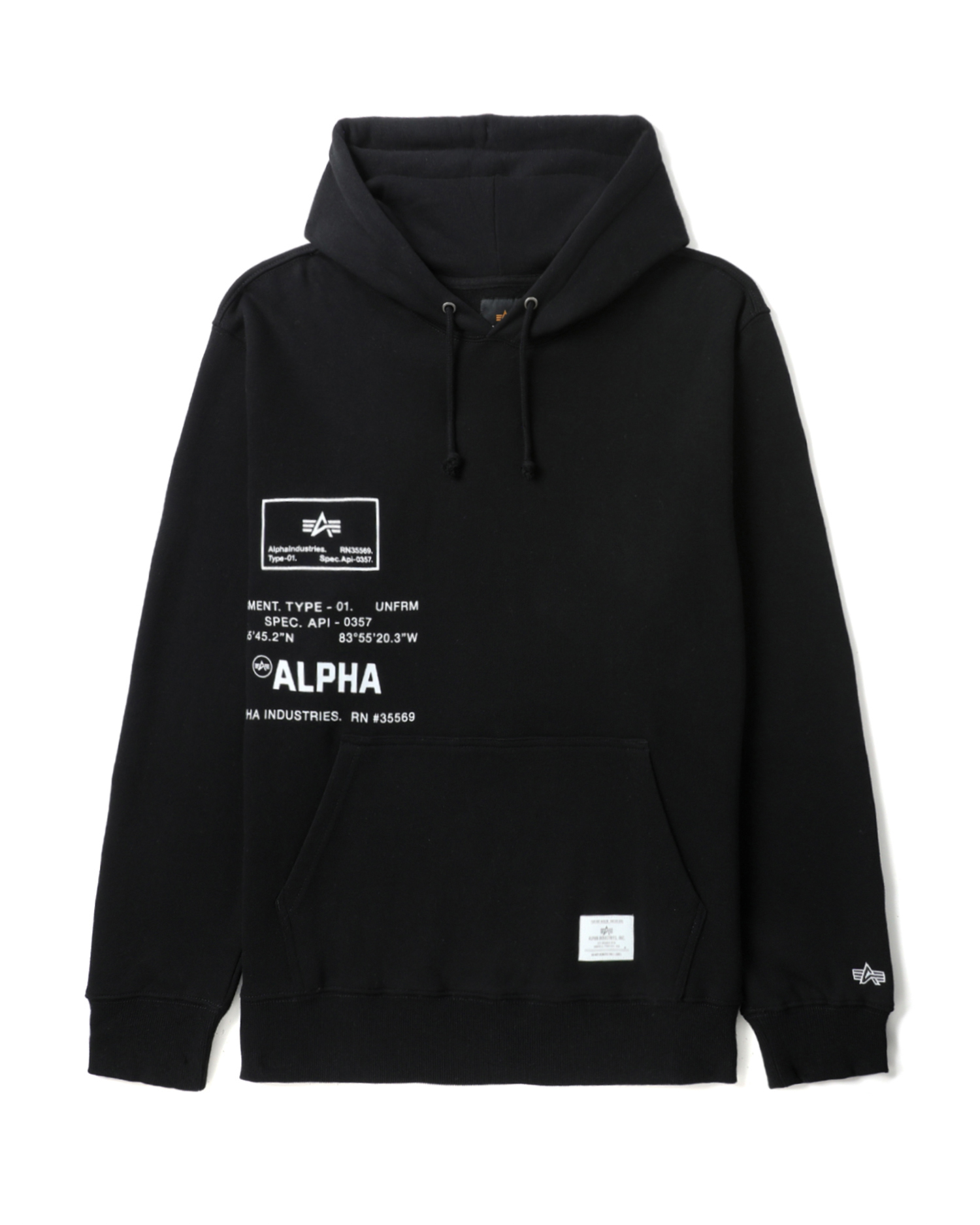 essential spec print hoodie