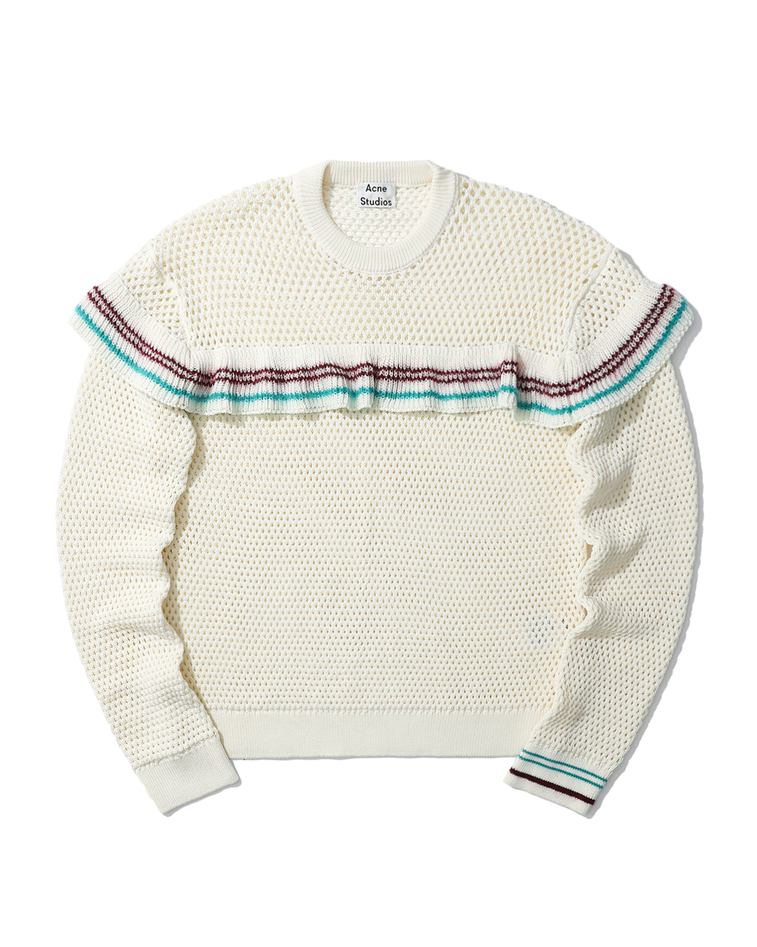 stripe detailed knit sweater