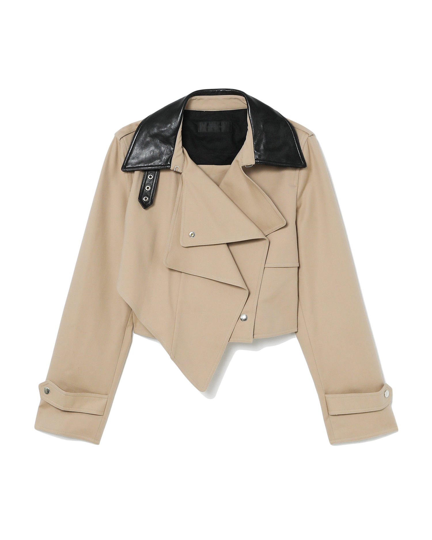 cropped trench jacket