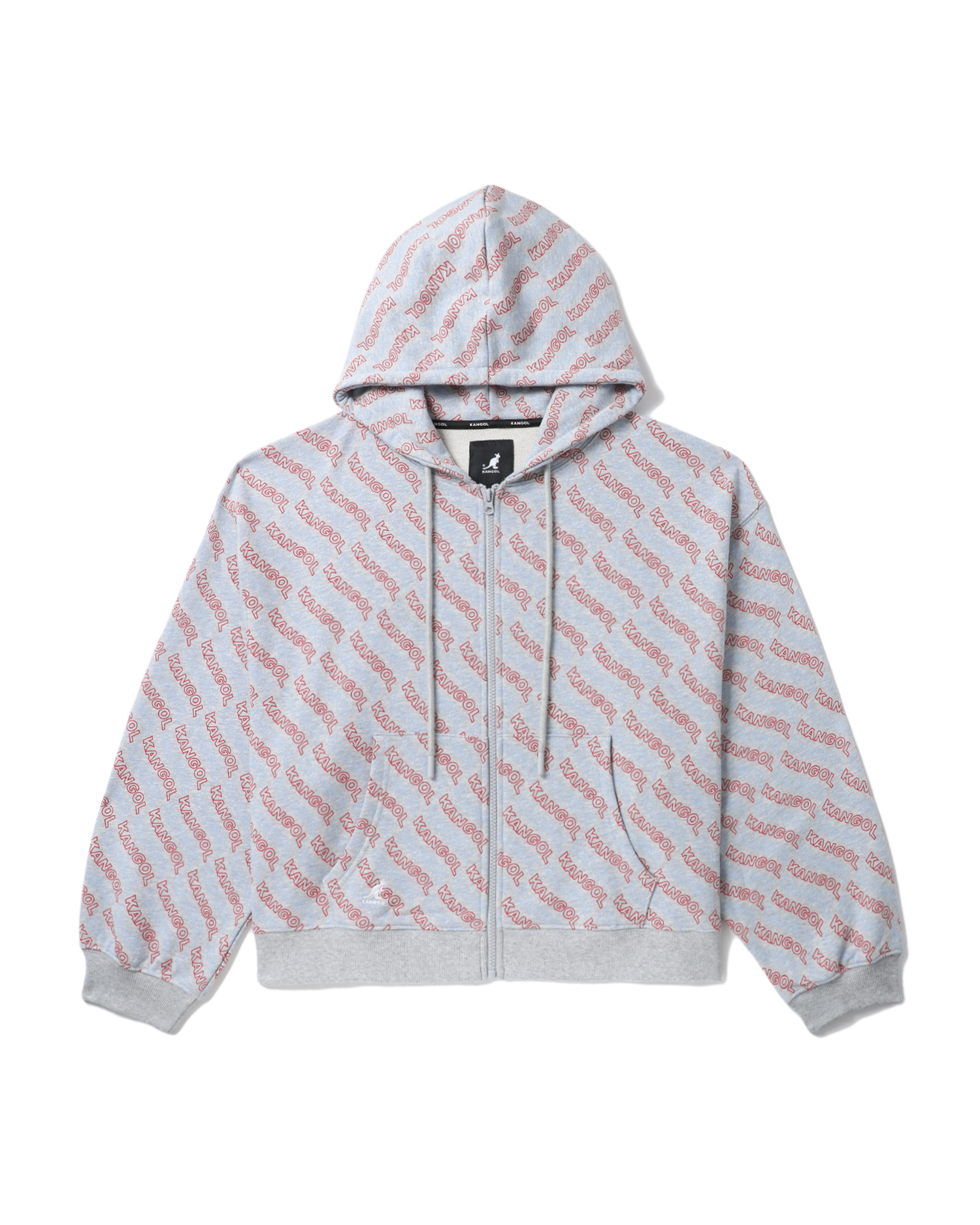 all-over printed zip hoodie