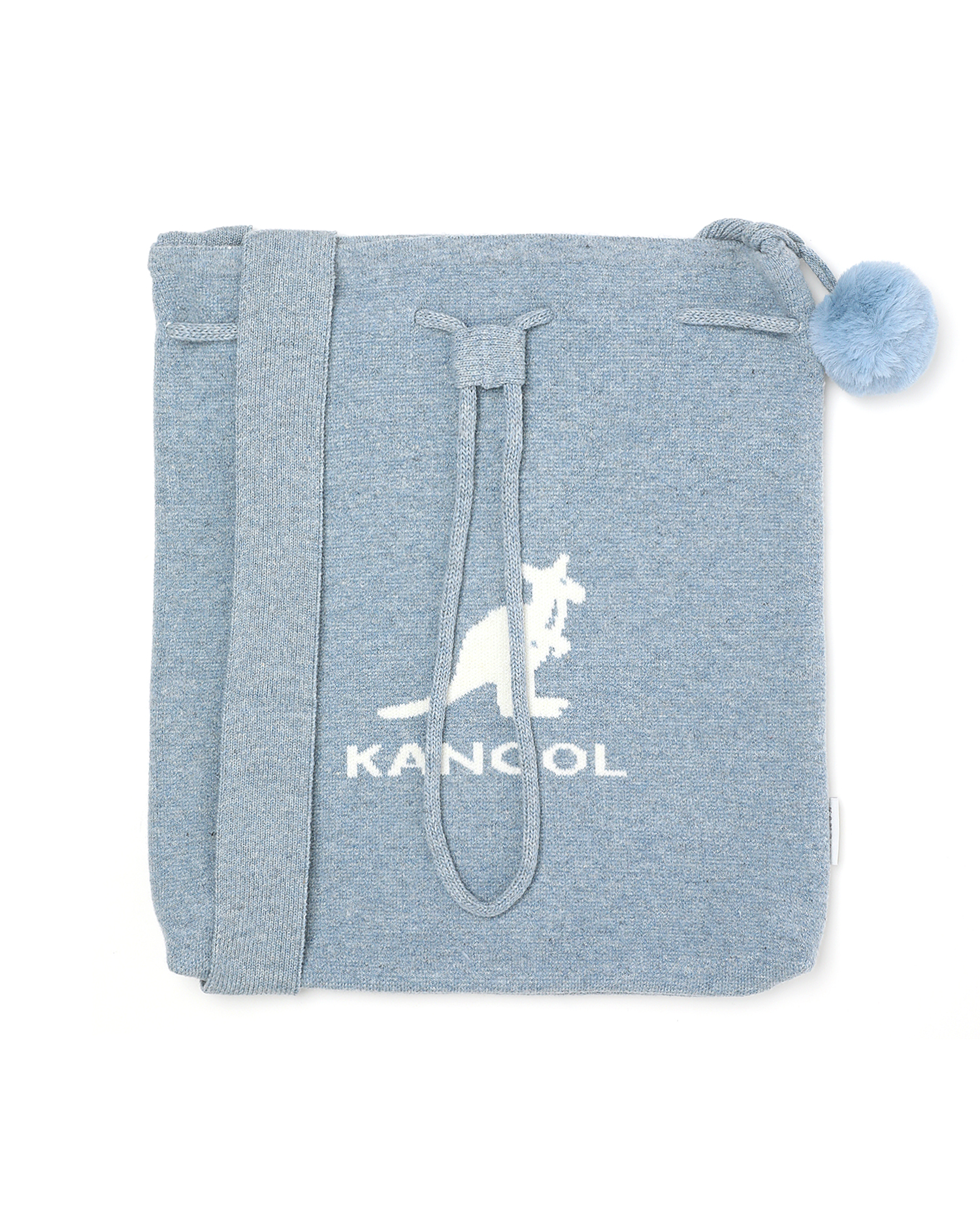 logo knit crossbody bag