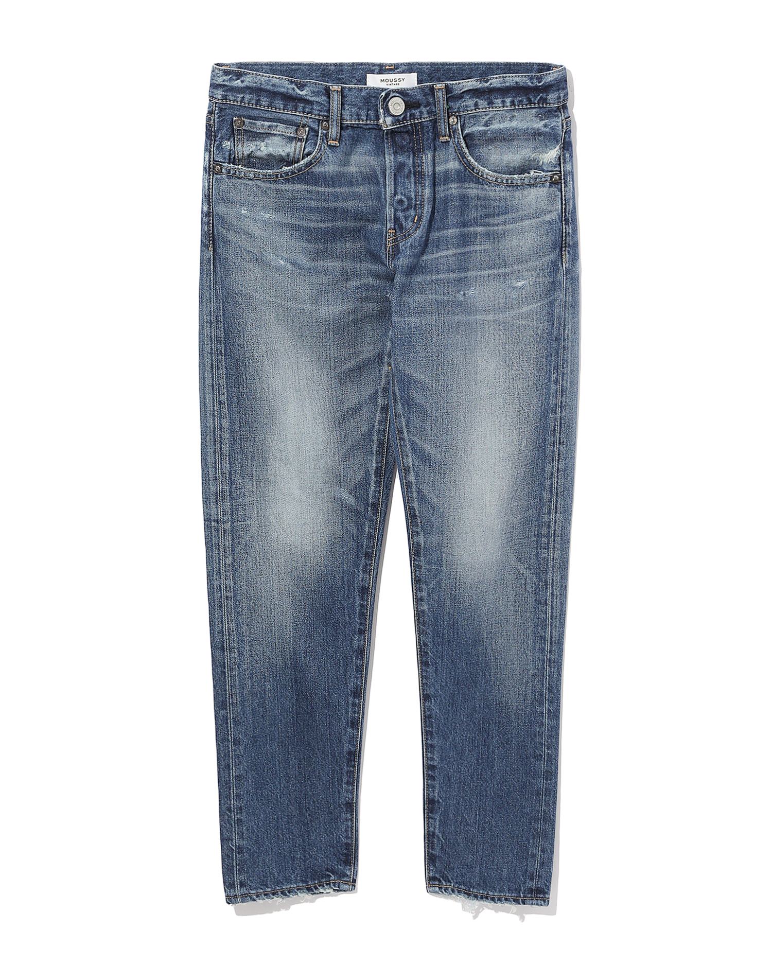 cropped washed jeans
