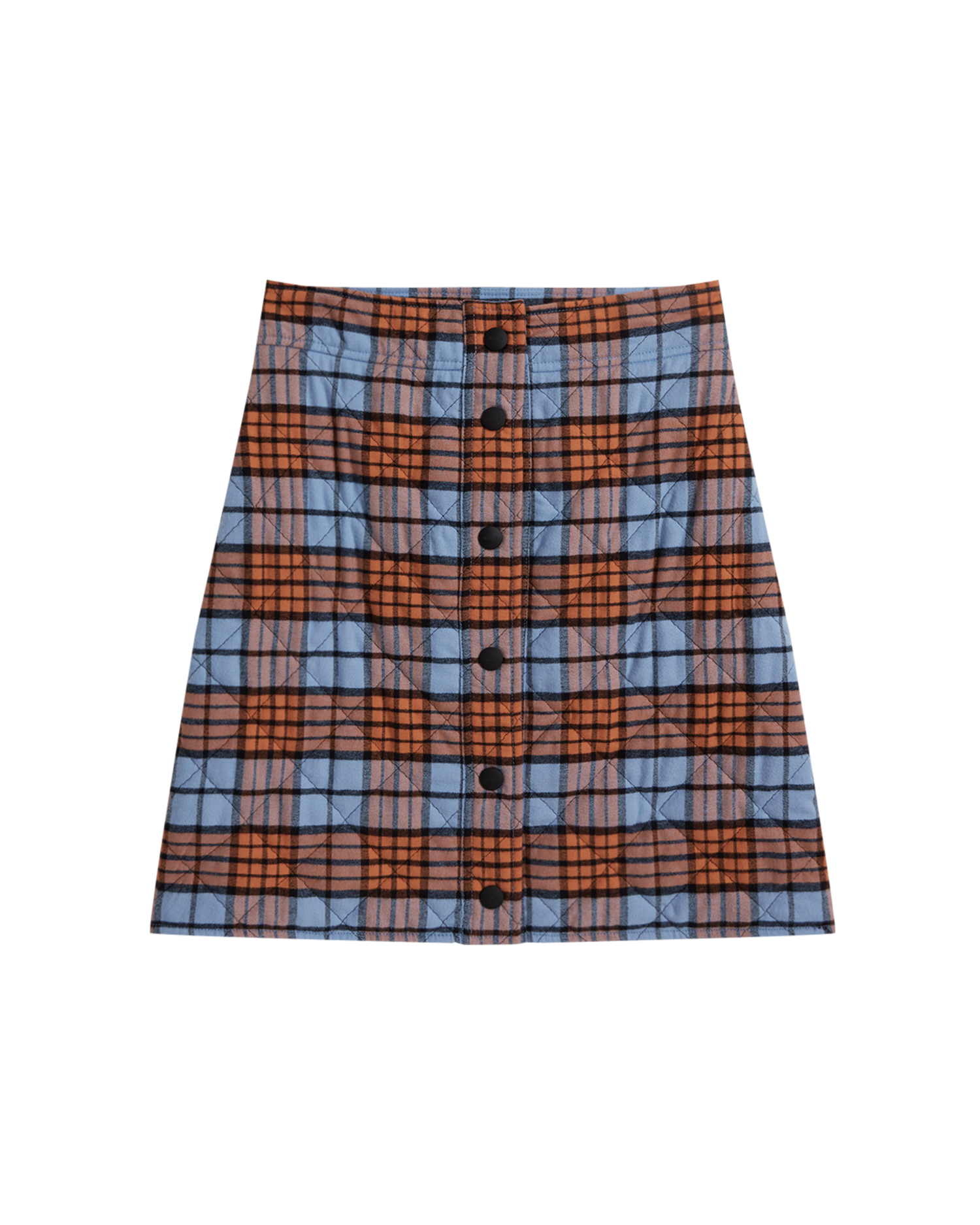 plaid a-line skirt