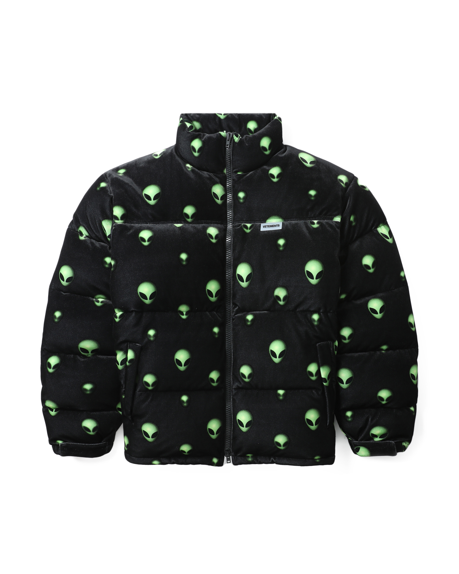 extraterrestrial velvet puffer jacket