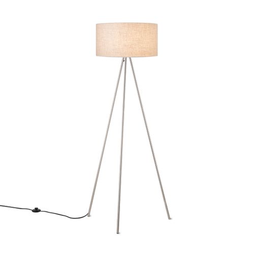 Home Sweet Home Moderne Vloerlamp - Staande Lamp - Linnen Lampenkap