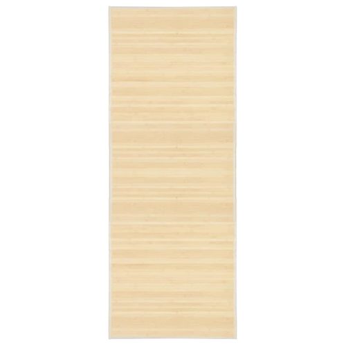 Vidaxl Tapijt Beige 80 X 200 Cm Bamboetapijt