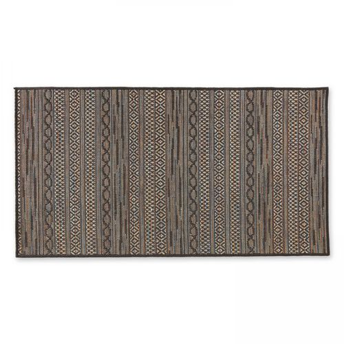 Oviala Rechthoekig Tapijt Van Polypropyleen, 80X150 Cm, Zwart