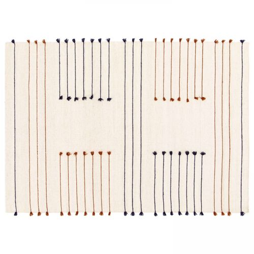 Oviala Handgeweven Wollen Tapijt Met Franjes 200 X 290 Cm