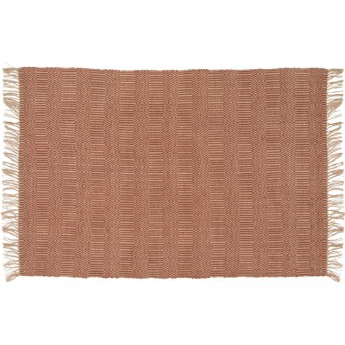 Oviala Handgeweven Natuurlijk Jute Tapijt Met Franjes, Terracotta, 200X290cm