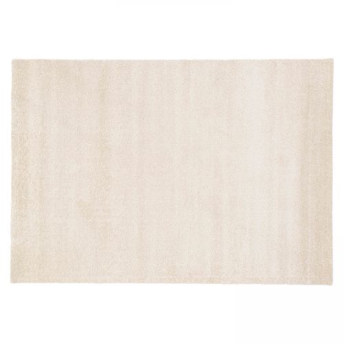 Oviala Effen Tapijt Met Lange Polypropyleen Haren, 160 X 230 Cm, Crème