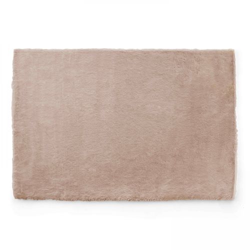 Oviala Rechthoekig Tapijt Van Nepbont In Beige, 160 X 230 Cm